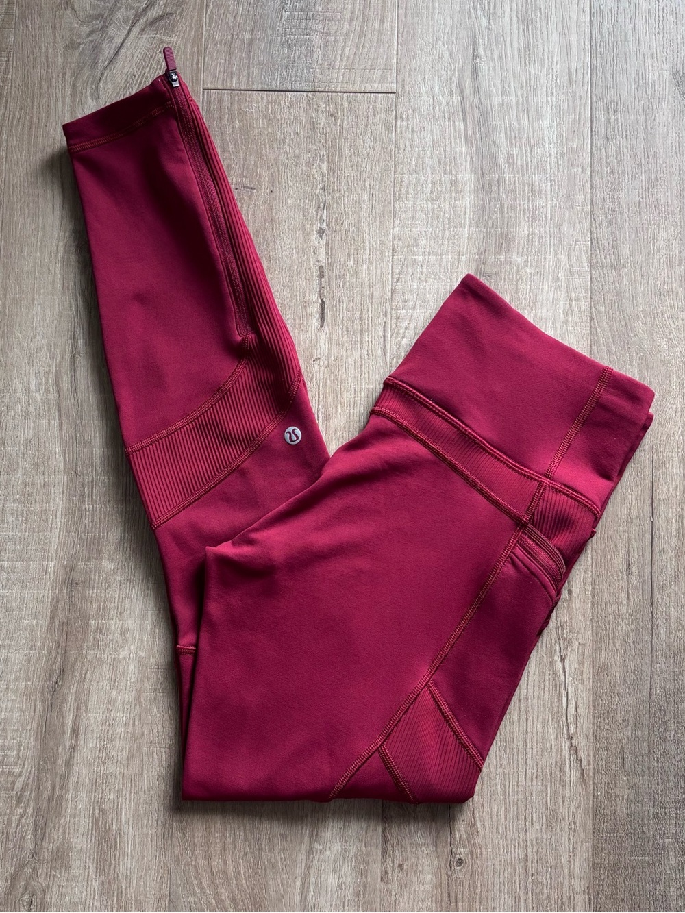 Lululemon Keep The Fleece Legging 27" in Dark Sport Red